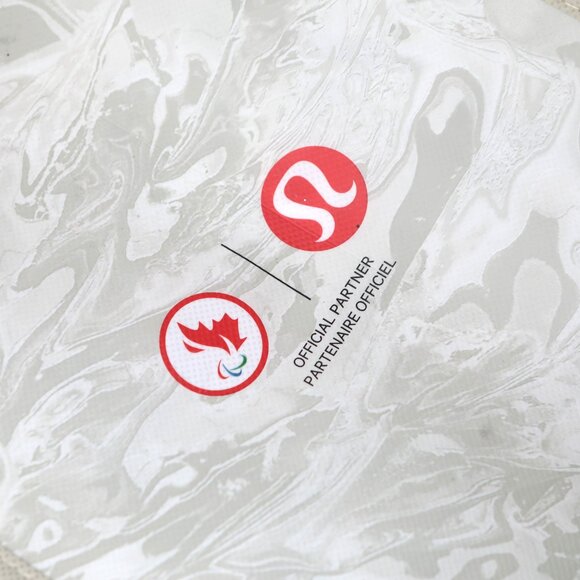 Lululemon Limited Edition Olympic Winter Marble Reusable Small Shopping Tote Bag - Picture 4 of 9